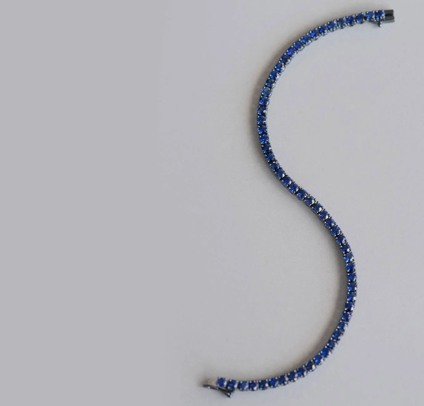 6.37 ctw. Sapphire Tennis Bracelet