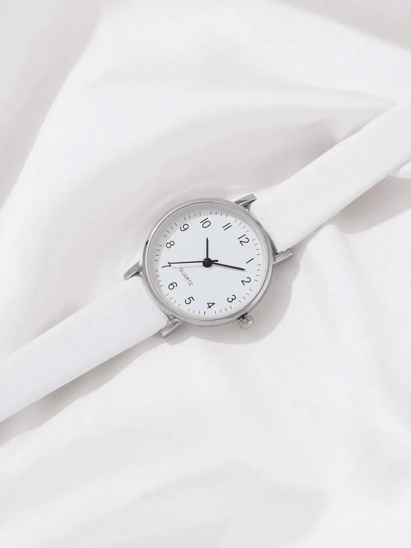 7pcs Pu Leather Strap Minimalist Wristwatch