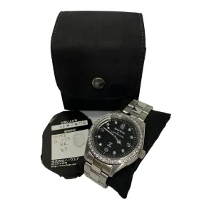 A Bathing Ape Bape Swarovski Crystal Big Face Watch Silver Gold