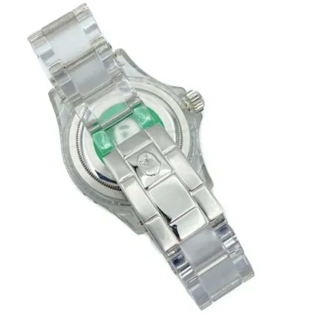 A Bathing Ape Bape Type 1 'Clear' Bapex Shark Camo Watch
