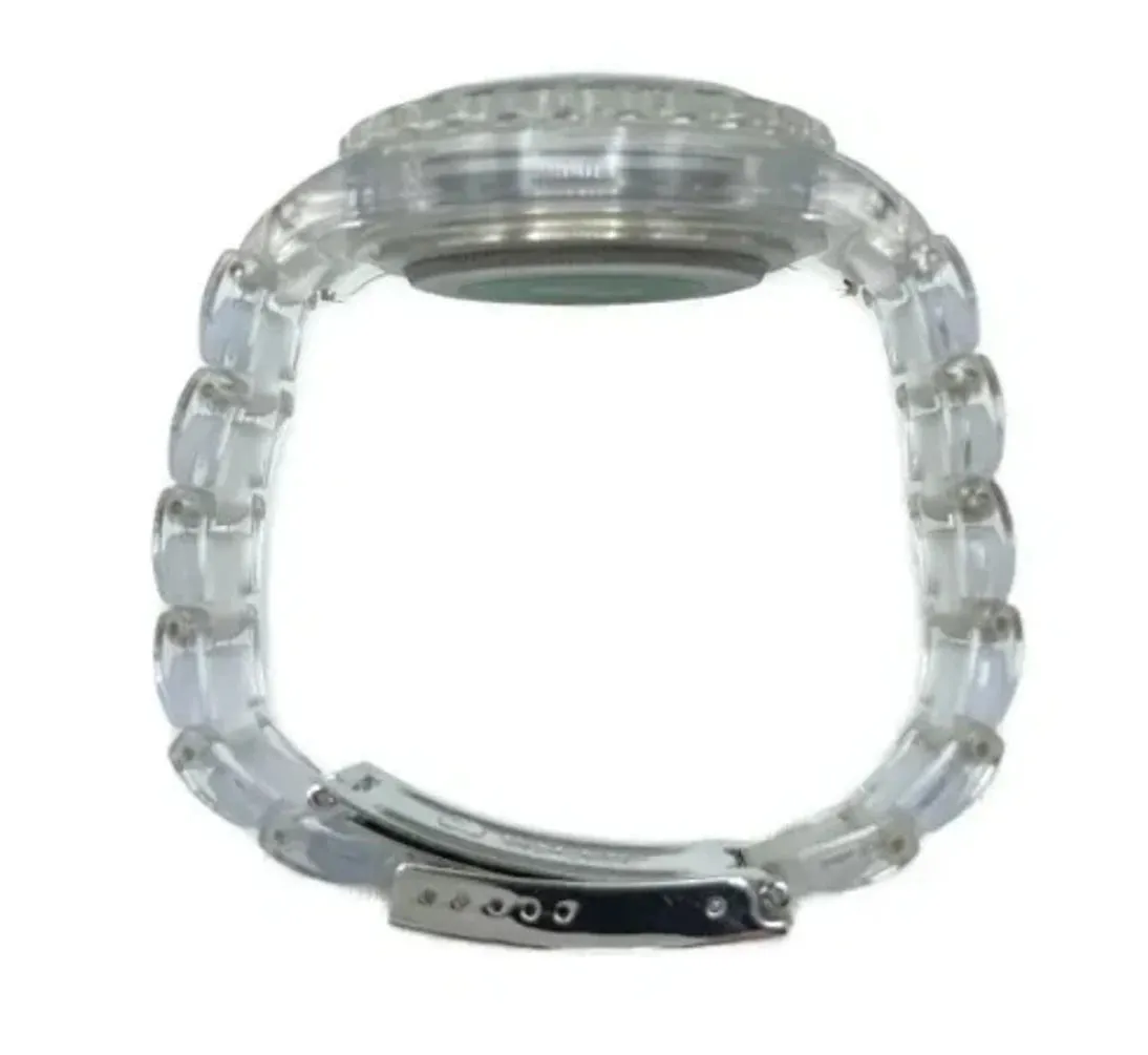 A Bathing Ape Bape Type 1 'Clear' Bapex Shark Camo Watch