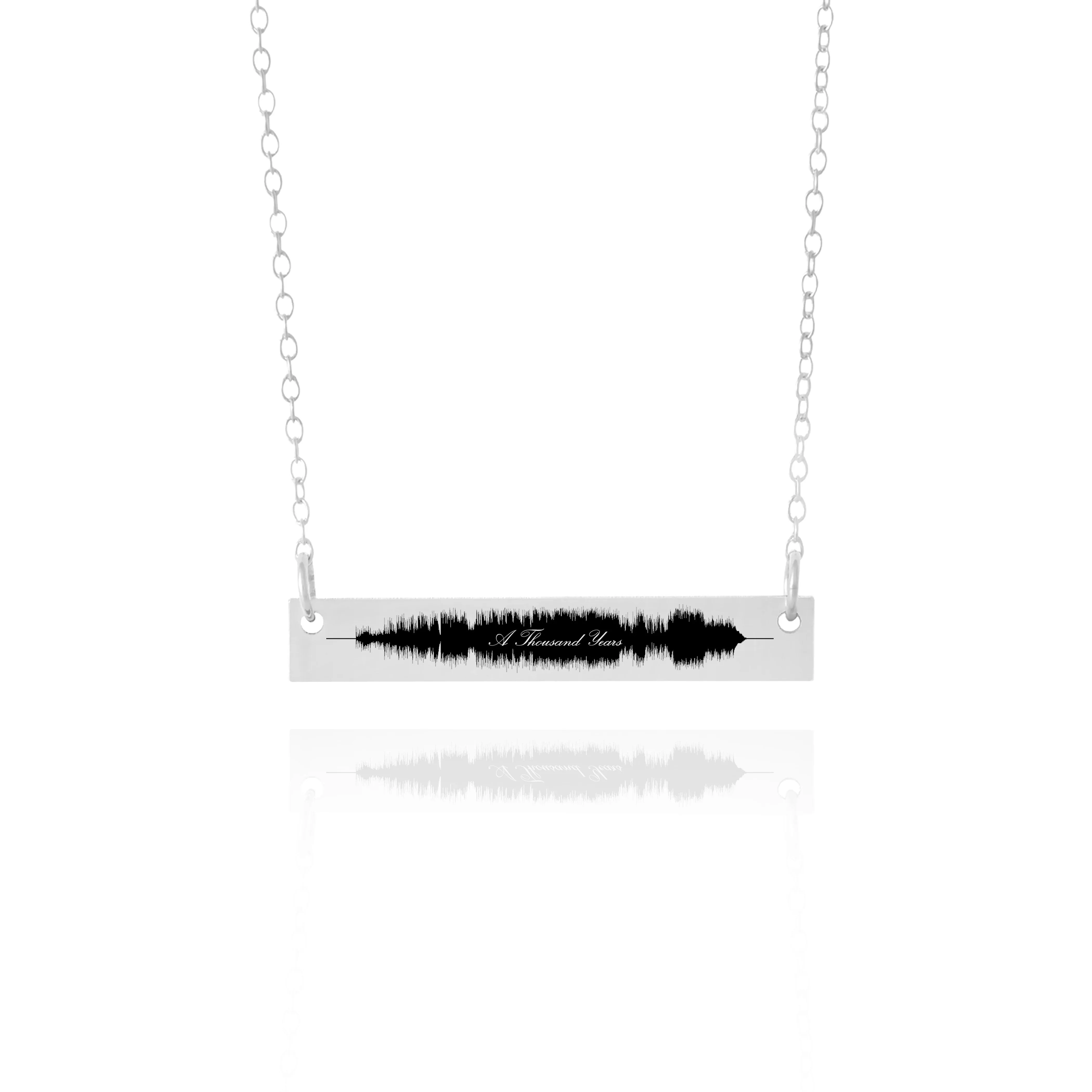 A Thousand Years - Custom Soundwave Necklace