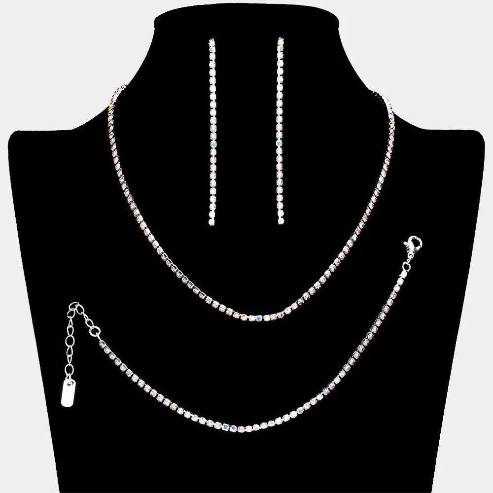 AB Rhinestone Jewelry Set | Homecoming Jewelry |  618393