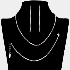 AB Rhinestone Jewelry Set | Homecoming Jewelry |  618393
