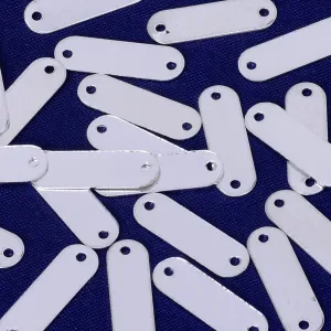 About 5*16MM tibetara® Brass stamping blanks Personalized bar custom cuff bracelet engraved jewelry wholesale plated silver 20pcs