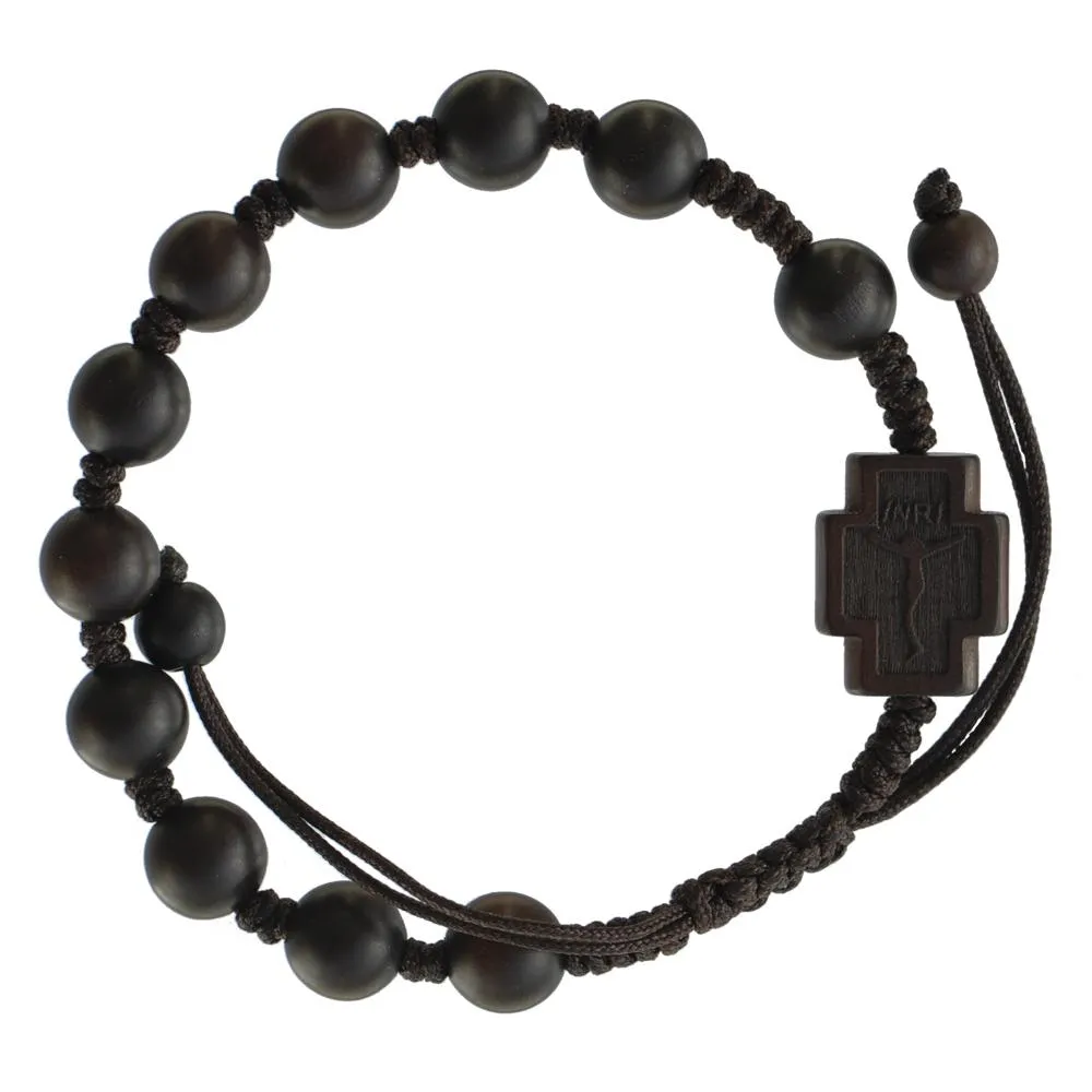Adjustable Jujube Wood Rosary Bracelet (8 mm)