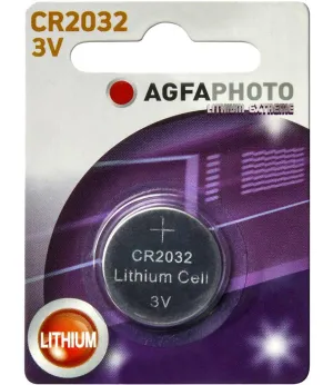 AgfaPhoto Lithium 3V Button Cell Battery CR2032