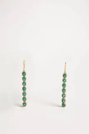 AMRAPALI LONDON | 18K YELLOW GOLD MINI RAJ EMERALD EARRINGS