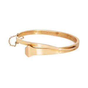 Antique Edwardian Nail Bracelet L. Fritzsche 14k Rose Gold Horseshoe Bangle 1908