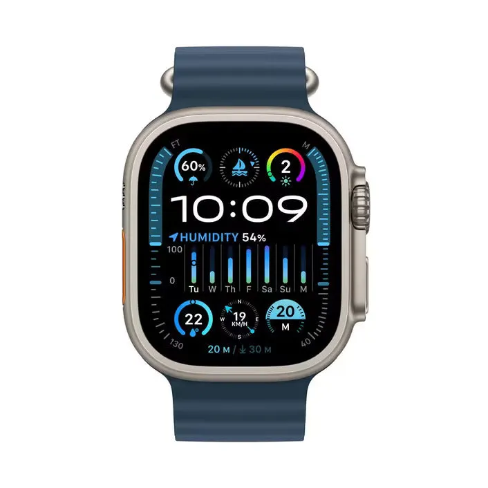 Apple Watch Ultra 2 (49mm) GPS   Cellular – Titanium Case, Blue Ocean Band | AU Version