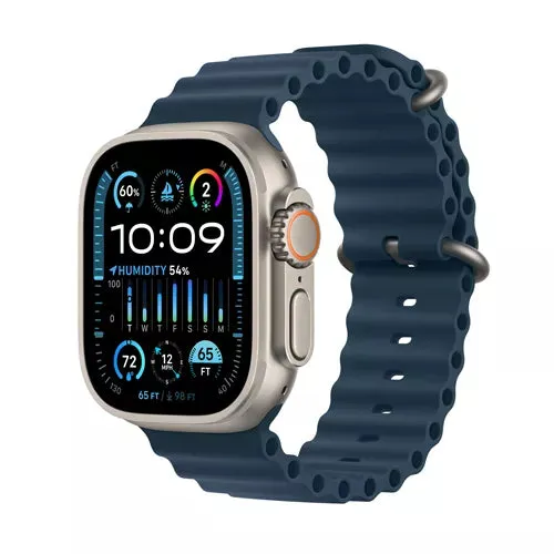 Apple Watch Ultra 2 GPS   Cellular, Titanium Case with Ocean Band (49mm) - Blue Ocean