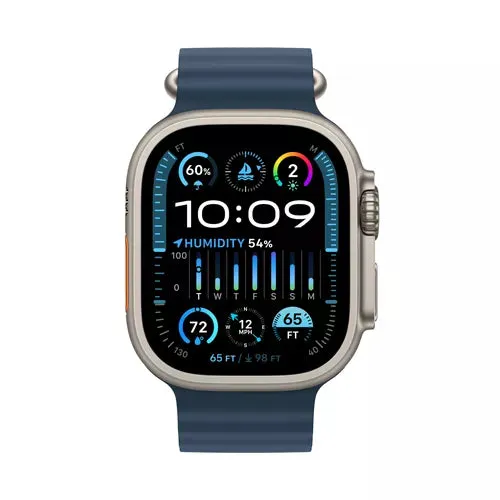Apple Watch Ultra 2 GPS   Cellular, Titanium Case with Ocean Band (49mm) - Blue Ocean