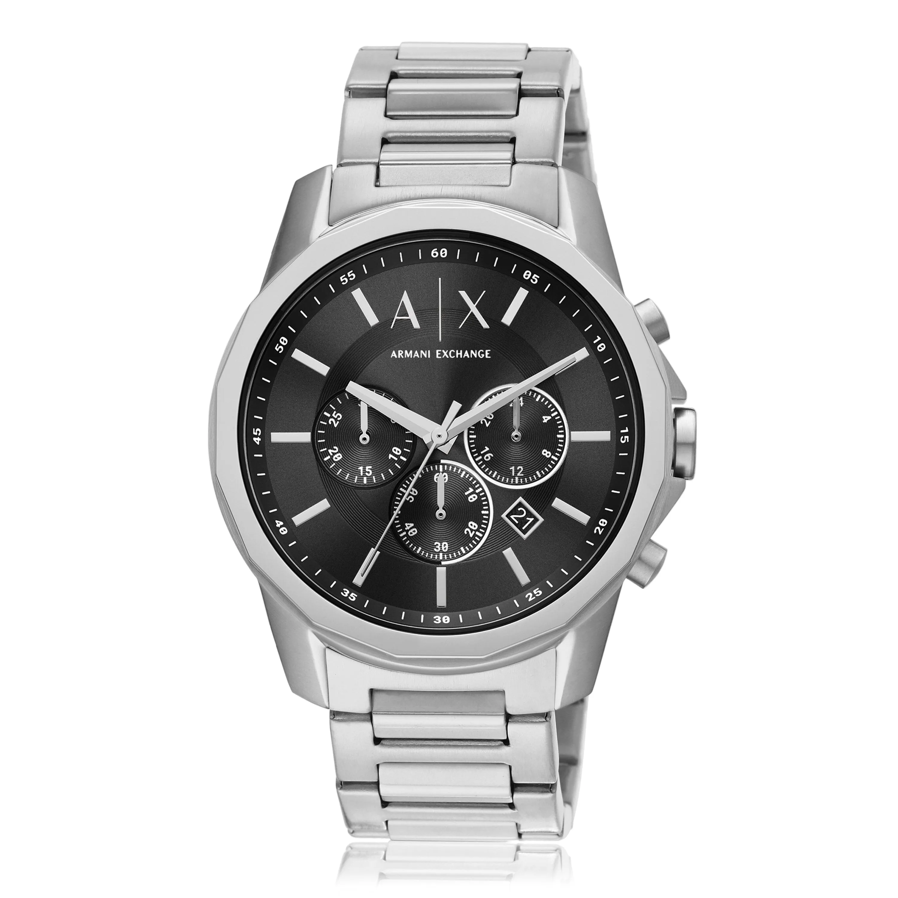 Armani Exchange Banks Black and Silver Men's Watch AX1720