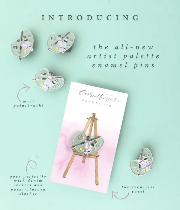 Artist Palette Enamel Pin