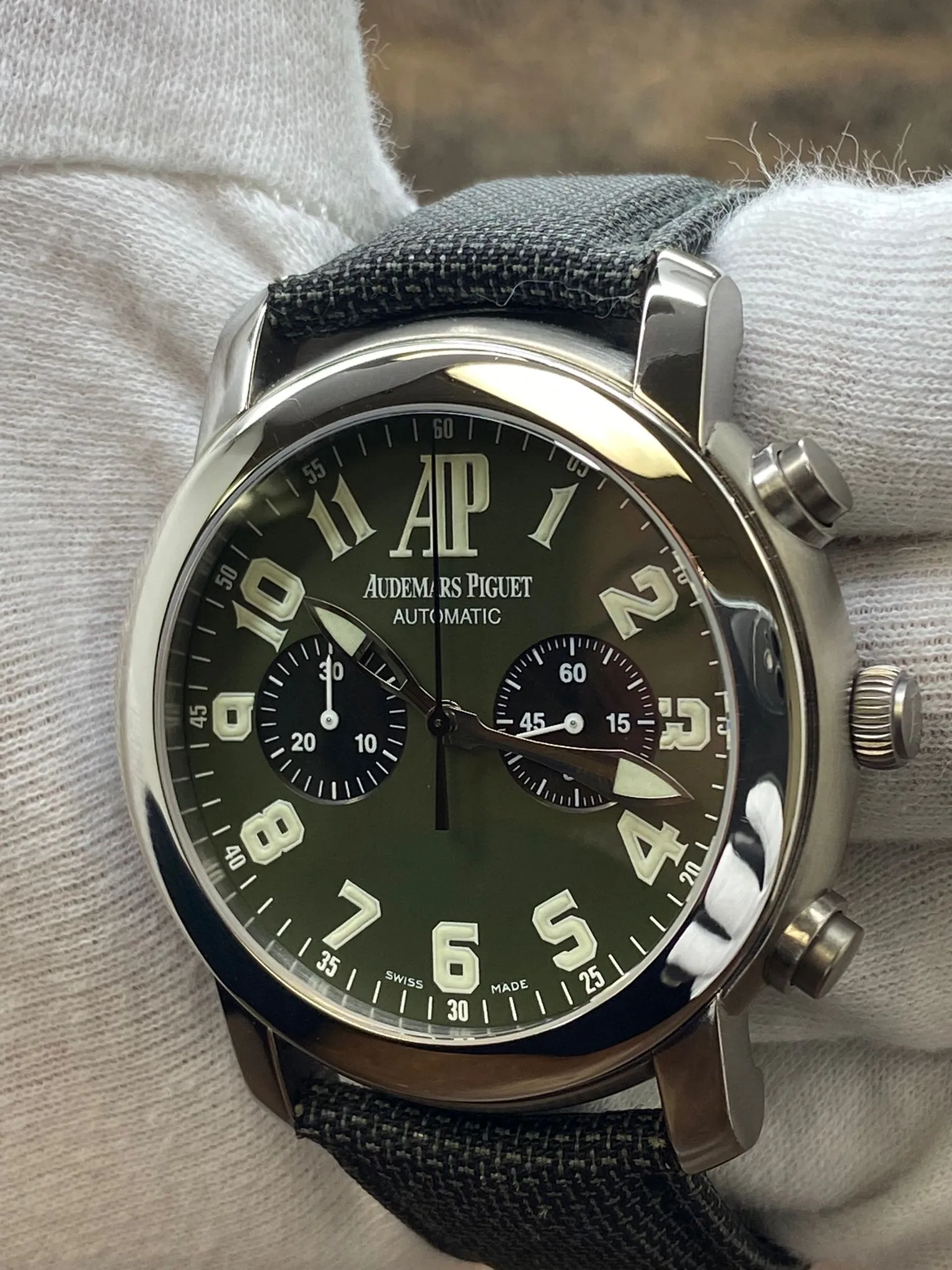 Audemars Piguet Double X 6th Day Factory Serviced L.E 50pcs Arnold Schwarzenegger 25949IP.O.0001KE.01 Green Panda Dial Automatic Men's Watch