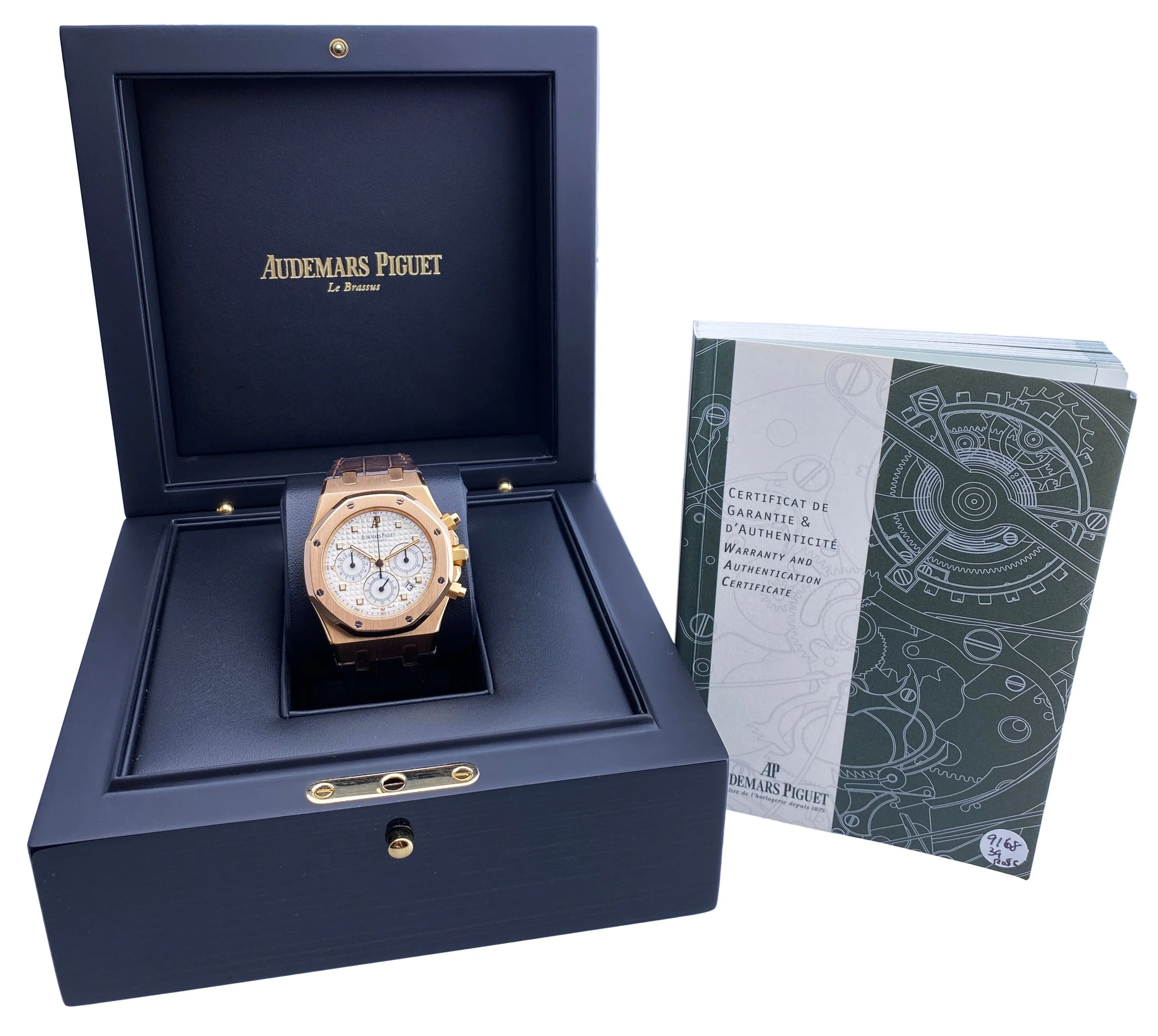 Audemars Piguet Royal Oak 26022OR 18K Rose Gold Mens Watch Box/Papers