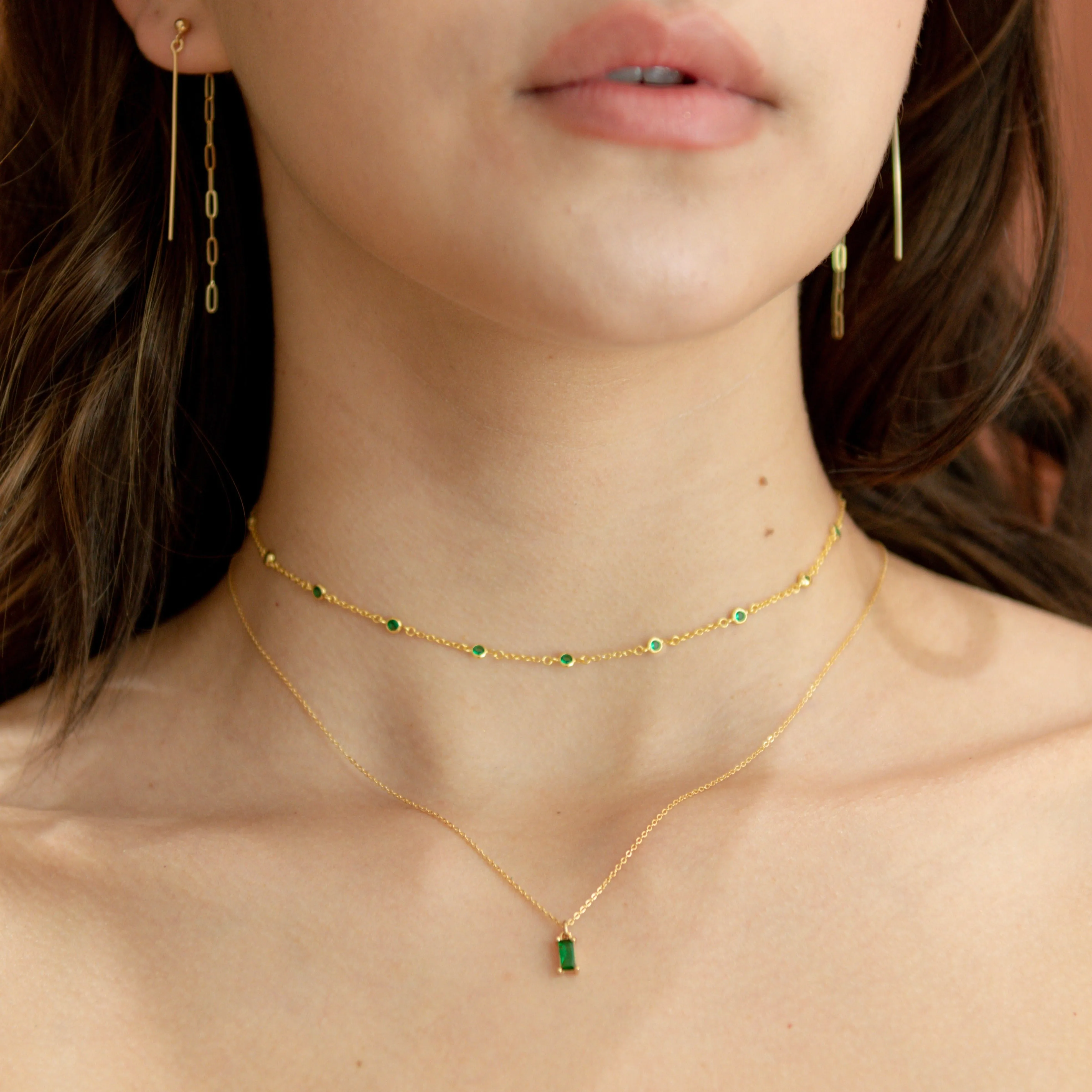 Bar & Chain Drop Earrings