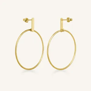 Bar Earing Gold