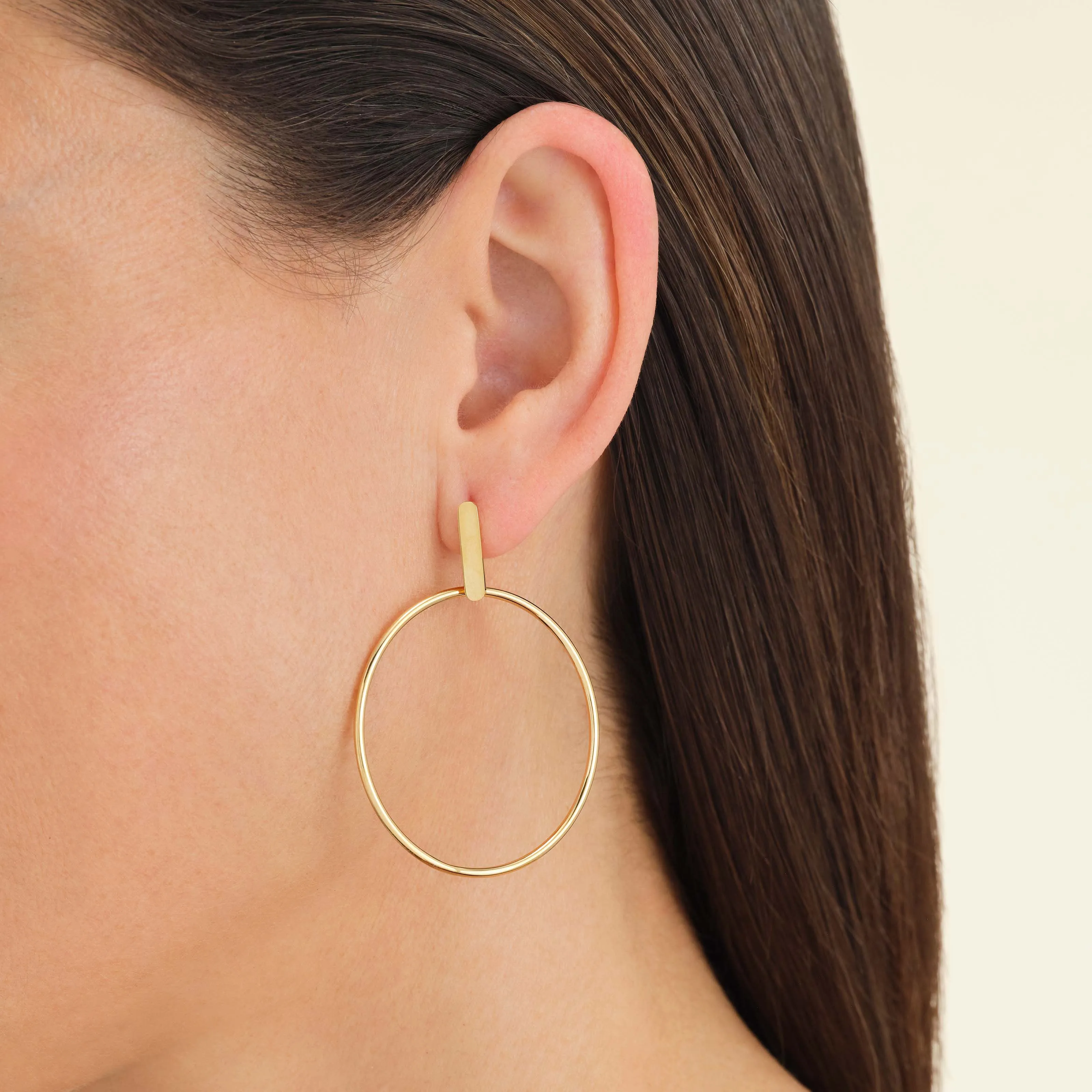 Bar Earing Gold