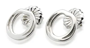 Bar Shoe Earrings, Sterling Silver