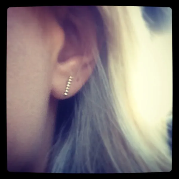 Beaded Bar Studs