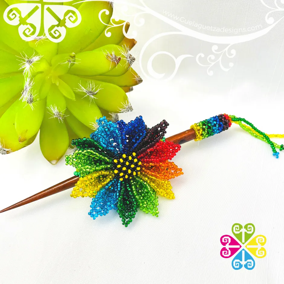 Beaded Daysi Hair Brooch