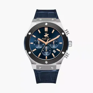 BEVERLY HILLS POLO CLUB Men's Multi Function Dark Blue Dial Watch 