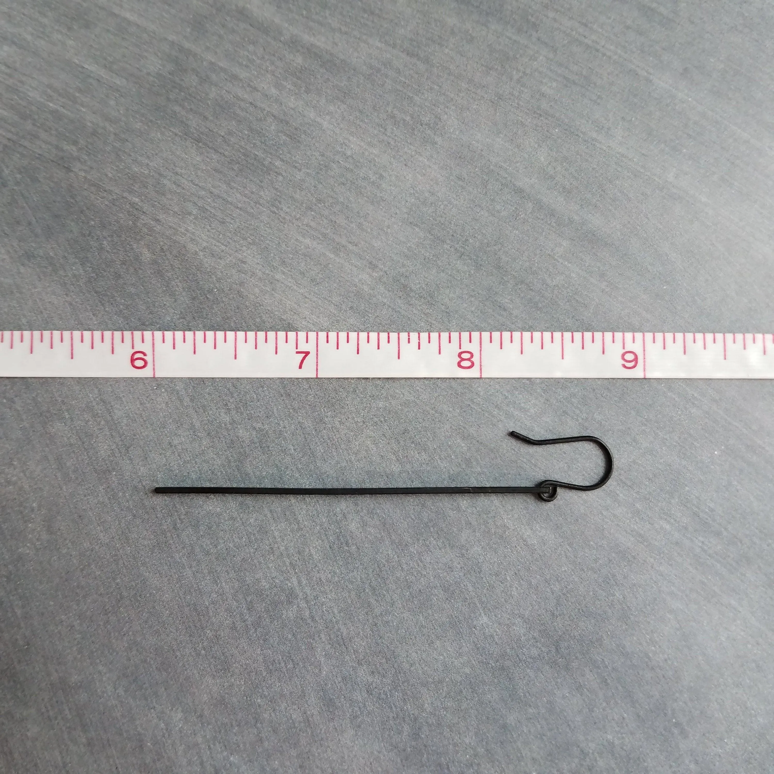 Black Bar Earrings, 2.75" long black earring, black stick earring, narrow bar earring, long thin earring, matte black earring flat rectangle