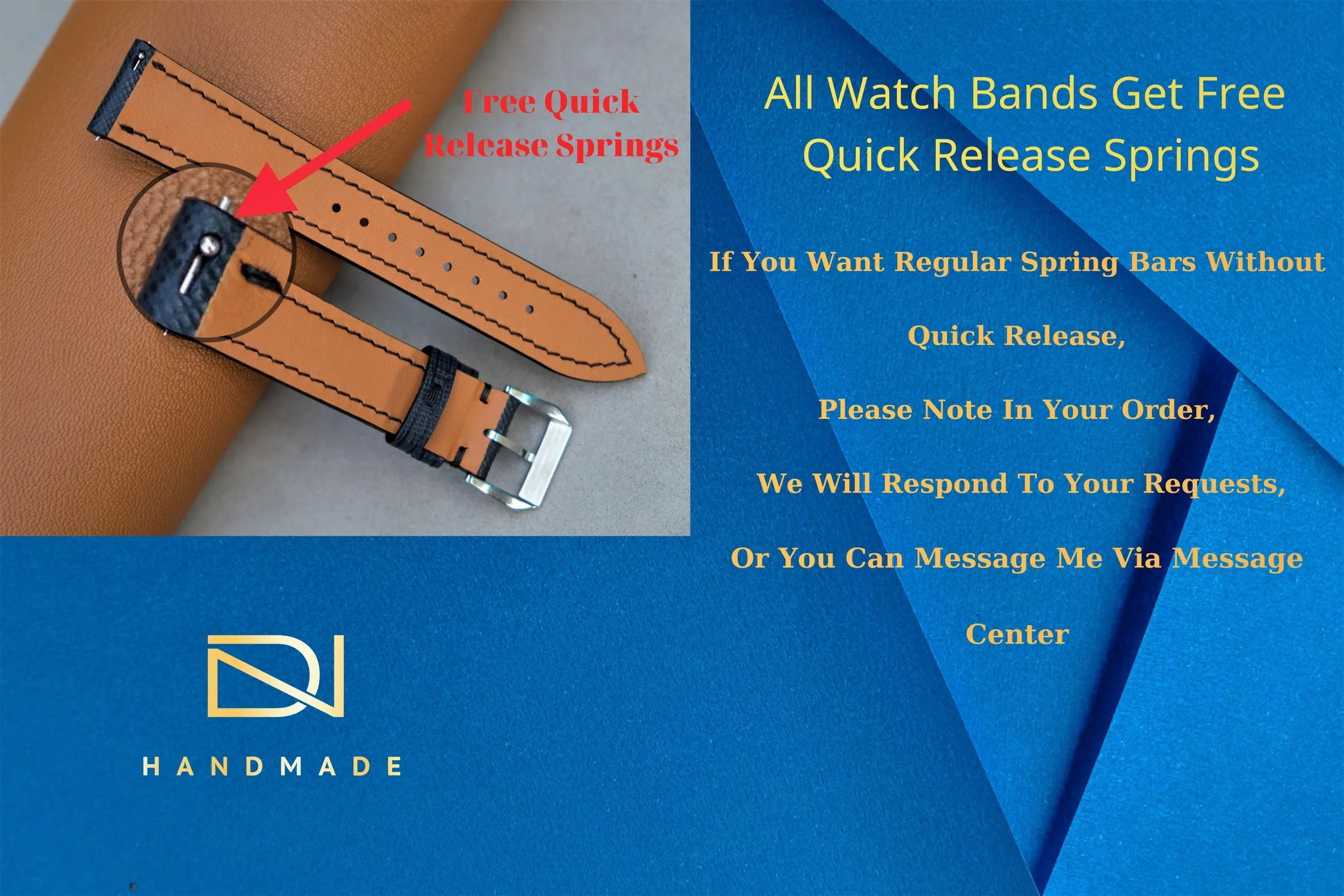 Black BUTTERO Leather Watch Strap for Omega watches