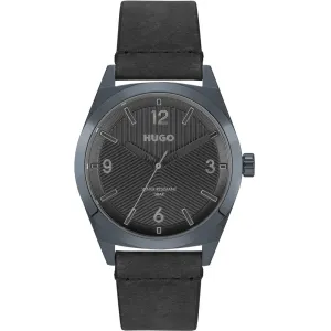 Black Leather Watch