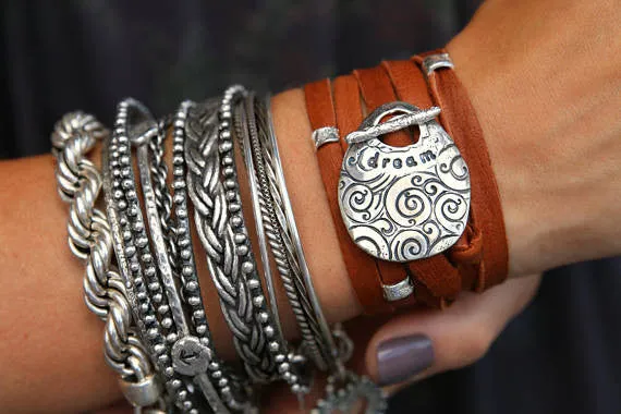 Boho Jewelry Leather Wrap Bracelet