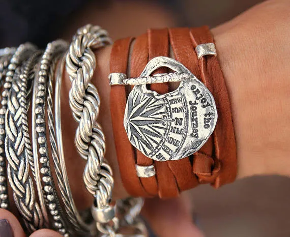 Boho Jewelry Leather Wrap Bracelet