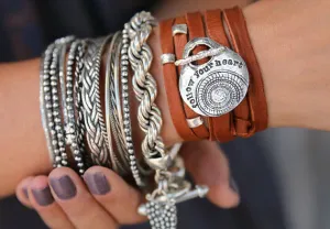 Boho Jewelry Leather Wrap Bracelet