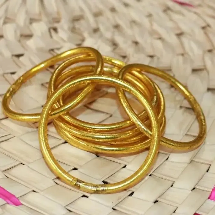 Bracelet Stack - Gold Bangles