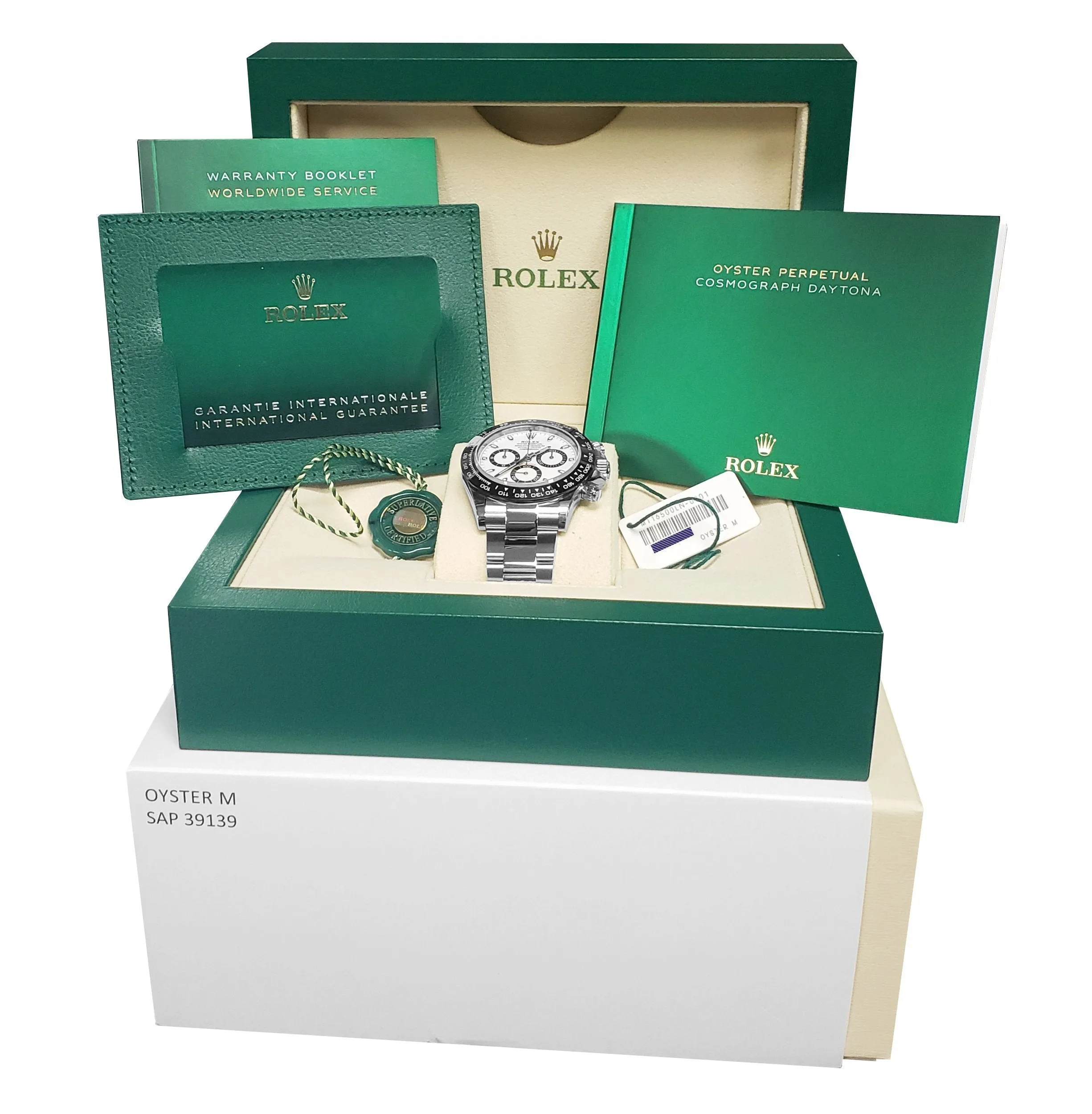BRAND NEW NOVEMBER 2021 Rolex Daytona Cosmograph PANDA Steel White 116500 LN B P