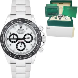 BRAND NEW NOVEMBER 2021 Rolex Daytona Cosmograph PANDA Steel White 116500 LN B P