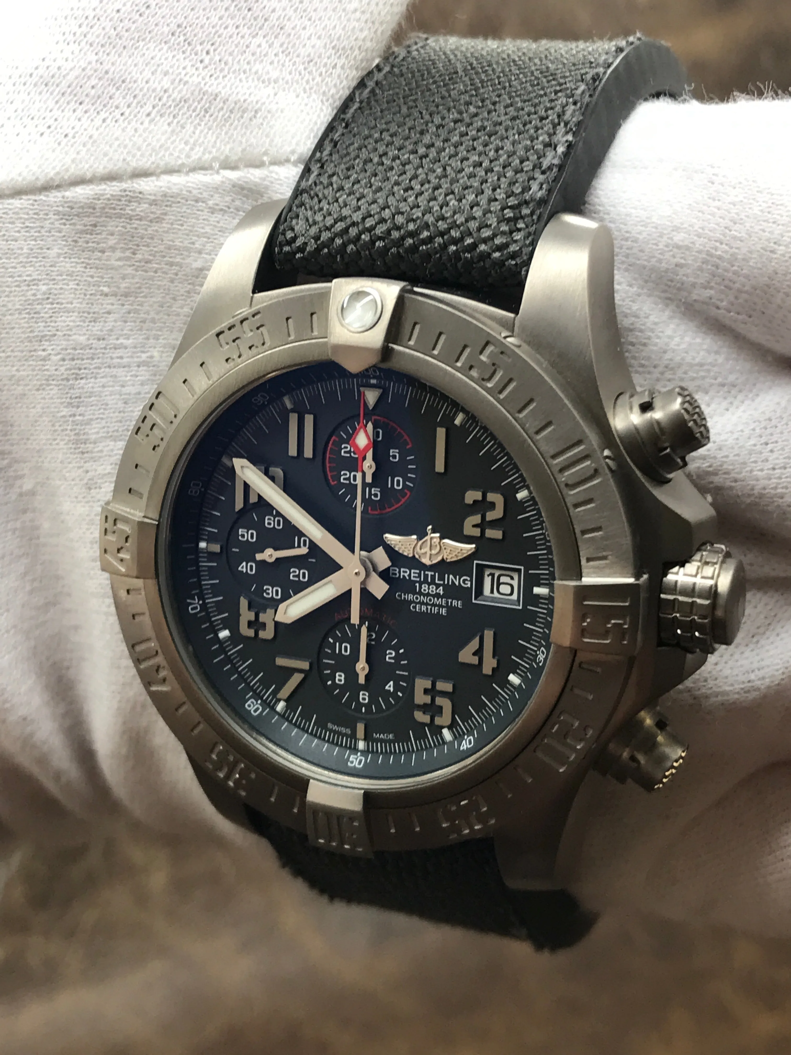 Breitling Avenger Chronograph Bandit E13383 Grey Dial Automatic Men's Watch