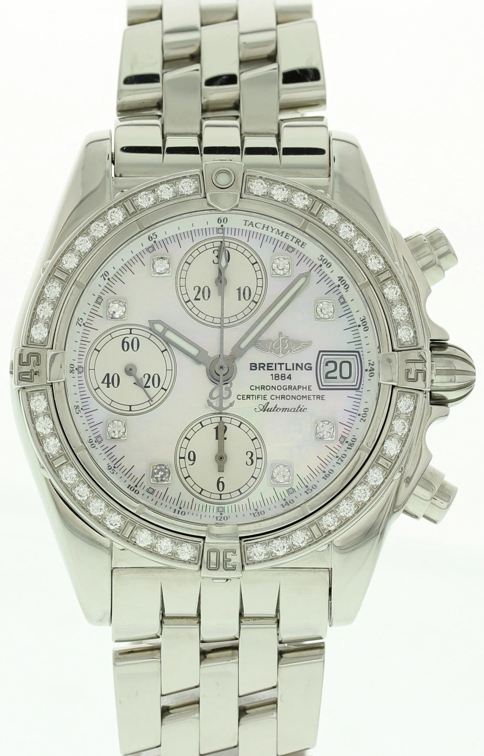 Breitling Chrono Cockpit A1335753 Diamonds w/ Papers