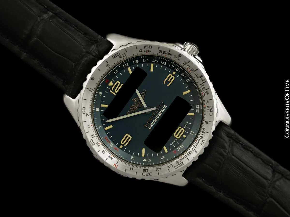 Breitling Chronospace Multifunction Mens Watch Ref. A56012.1 - Stainless Steel