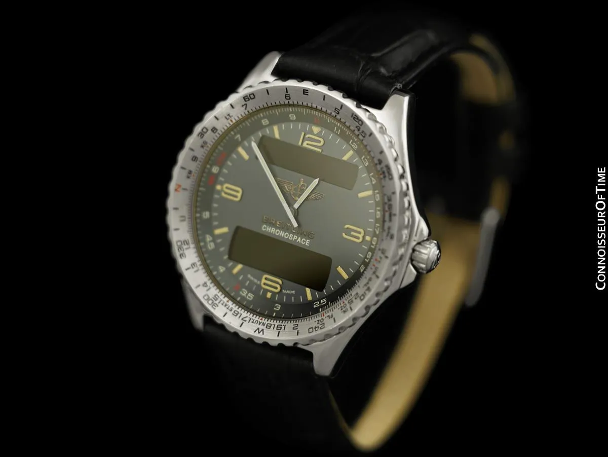 Breitling Chronospace Multifunction Mens Watch Ref. A56012.1 - Stainless Steel