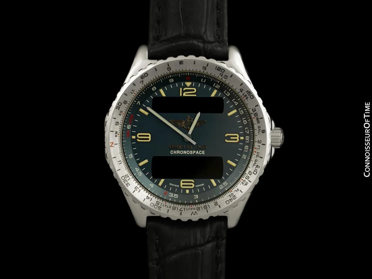 Breitling Chronospace Multifunction Mens Watch Ref. A56012.1 - Stainless Steel