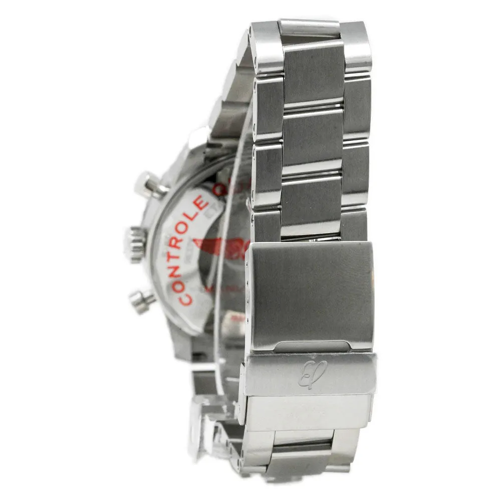 Breitling Men's Aviator 8 Stainless Steel 43mm Blue Chronograph Dial Watch Reference #: A13316