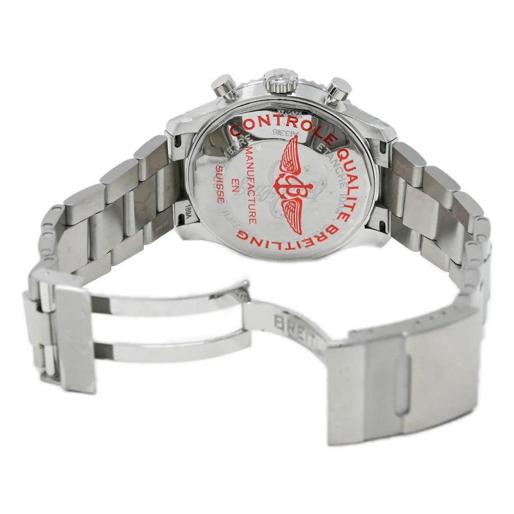 Breitling Men's Aviator 8 Stainless Steel 43mm Blue Chronograph Dial Watch Reference #: A13316