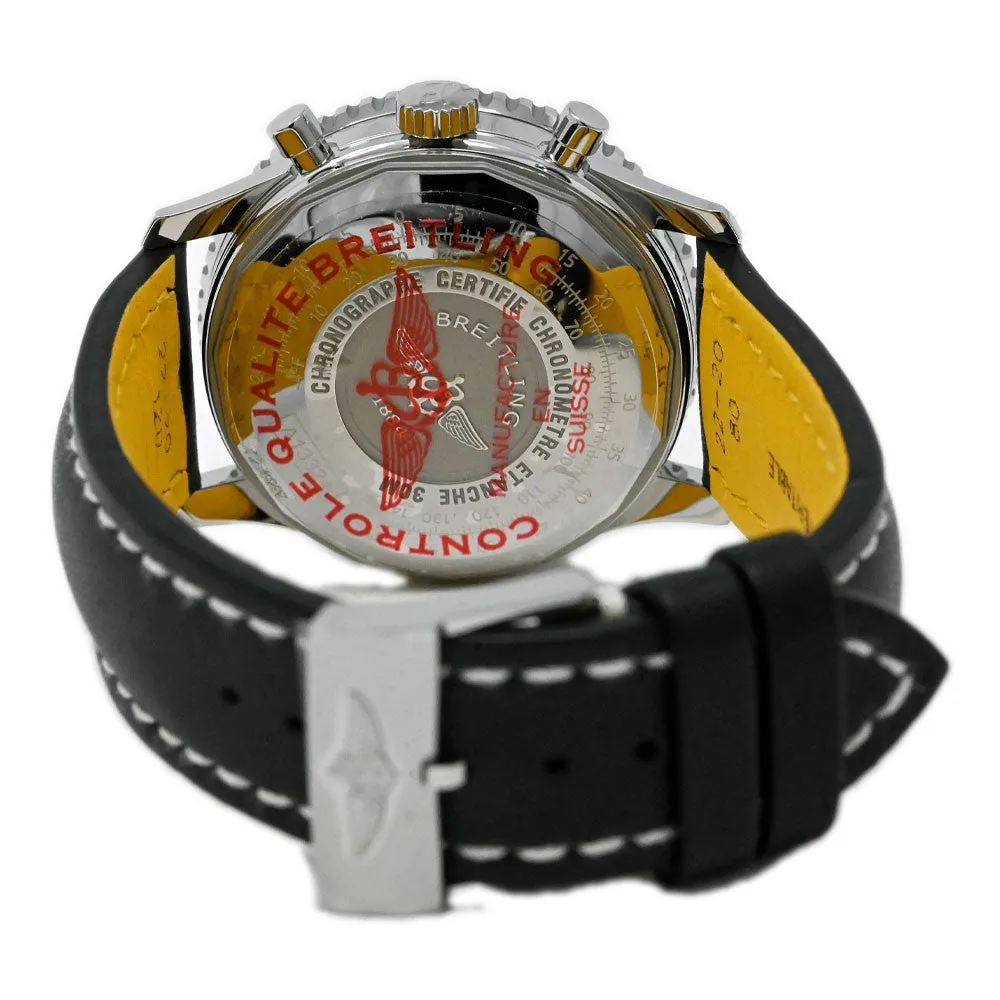Breitling Men's Navitimer Stainless Steel 41mm Black Chronograph Dial Watch Reference #: A13324