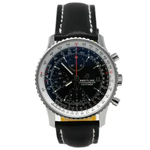 Breitling Men's Navitimer Stainless Steel 41mm Black Chronograph Dial Watch Reference #: A13324