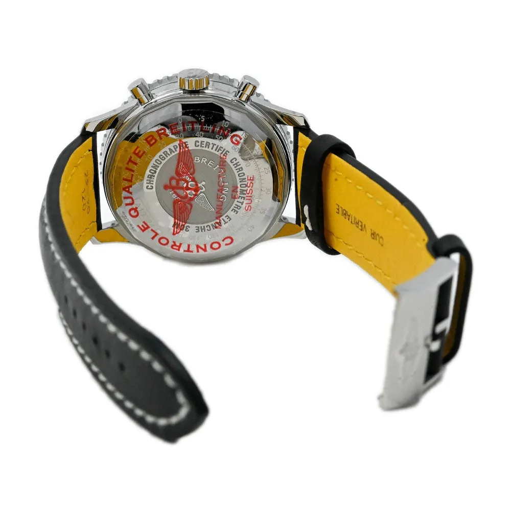 Breitling Men's Navitimer Stainless Steel 41mm Black Chronograph Dial Watch Reference #: A13324
