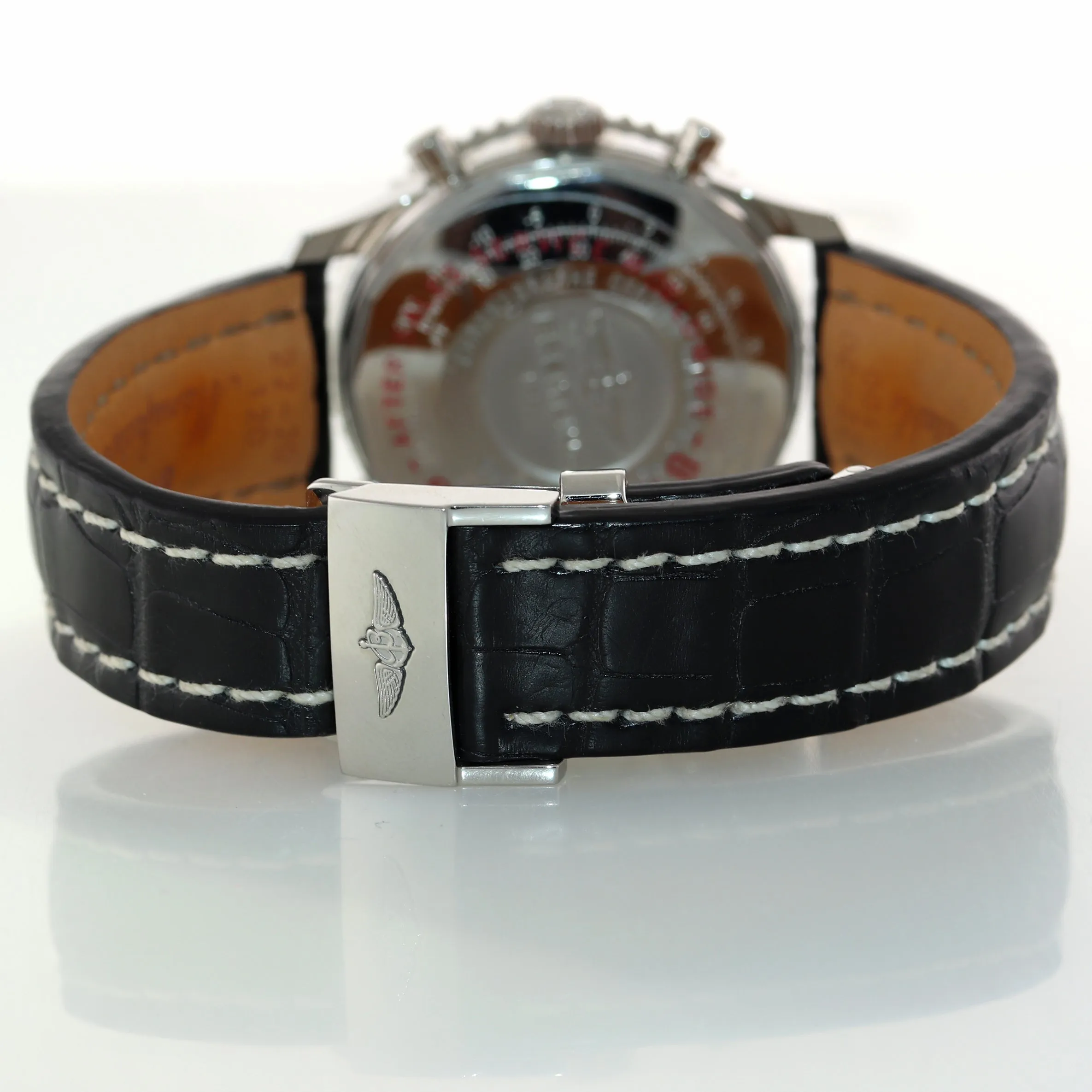 Breitling Navitimer 01 Automatic 43mm Steel Black Chronograph Watch AB012012