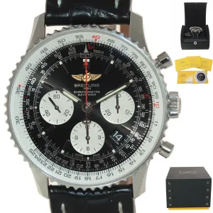 Breitling Navitimer 01 Automatic 43mm Steel Black Chronograph Watch AB012012