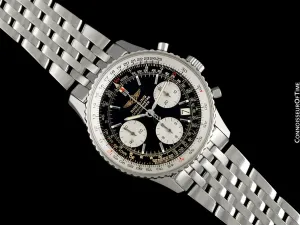 Breitling Navitimer 42 Mens Chronograph Stainless Steel Ref. A23322 Watch - Boxes & Papers