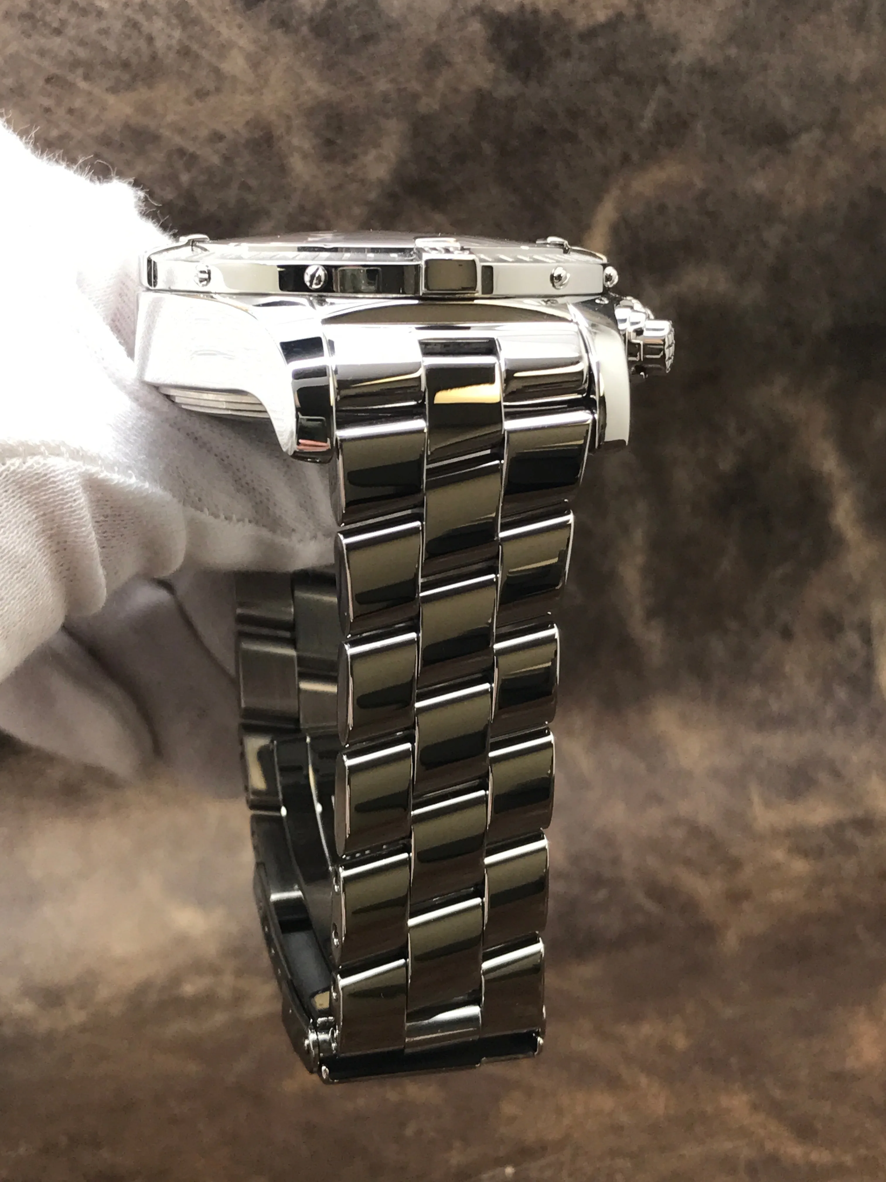 Breitling Super Avenger A13370 White Dial Automatic Men's Watch
